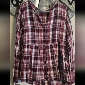 Plaid top from Maurices.
